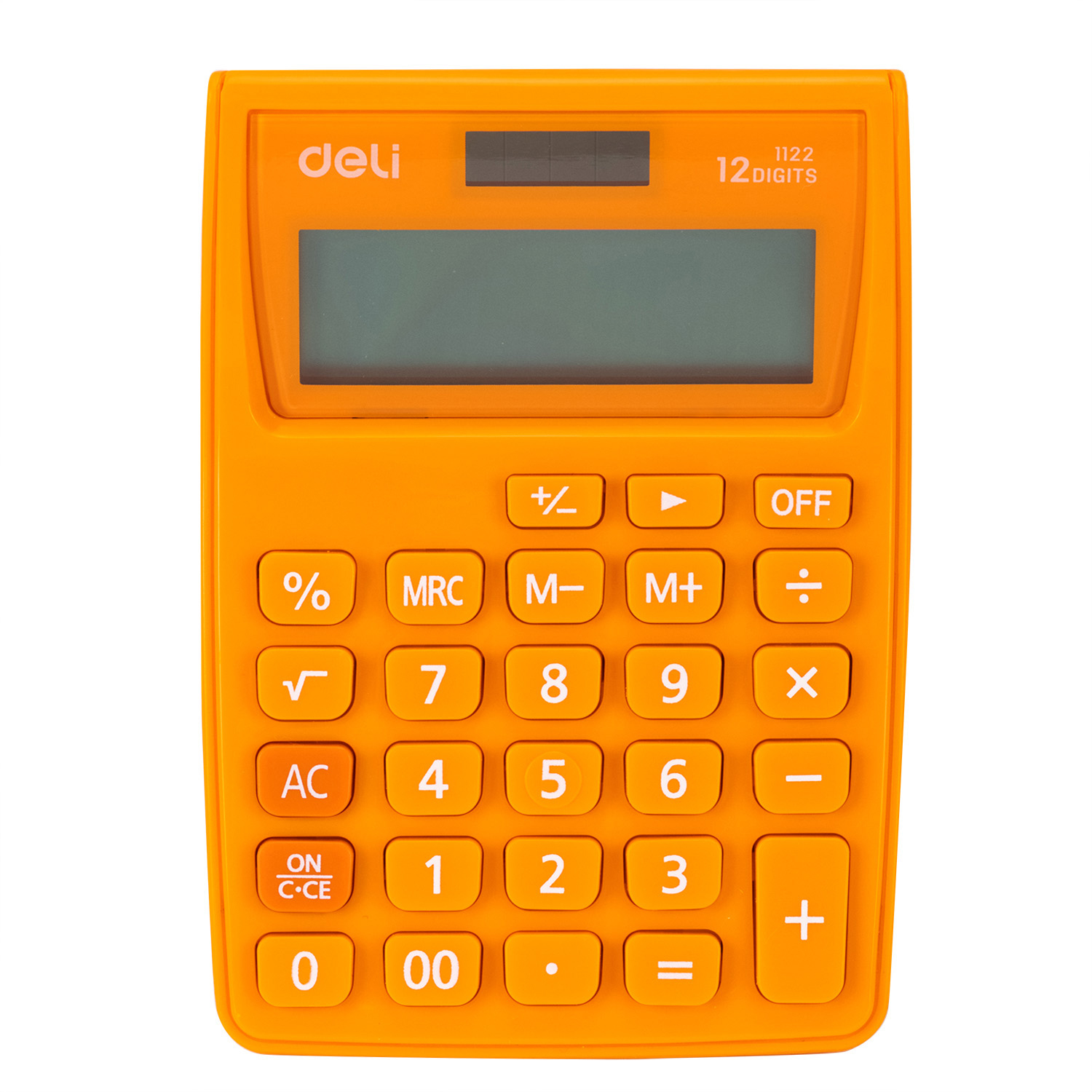 calculator-buzunar-12dig-albportocaliu-1122-deli_10401_1_17624317064496 CALCULATOR BUZUNAR 12DIG ALB-PORTOCALIU 1122 DELI - Image 1