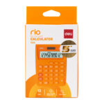 CALCULATOR BUZUNAR 12DIG ALB-PORTOCALIU 1122 DELI - Image 5