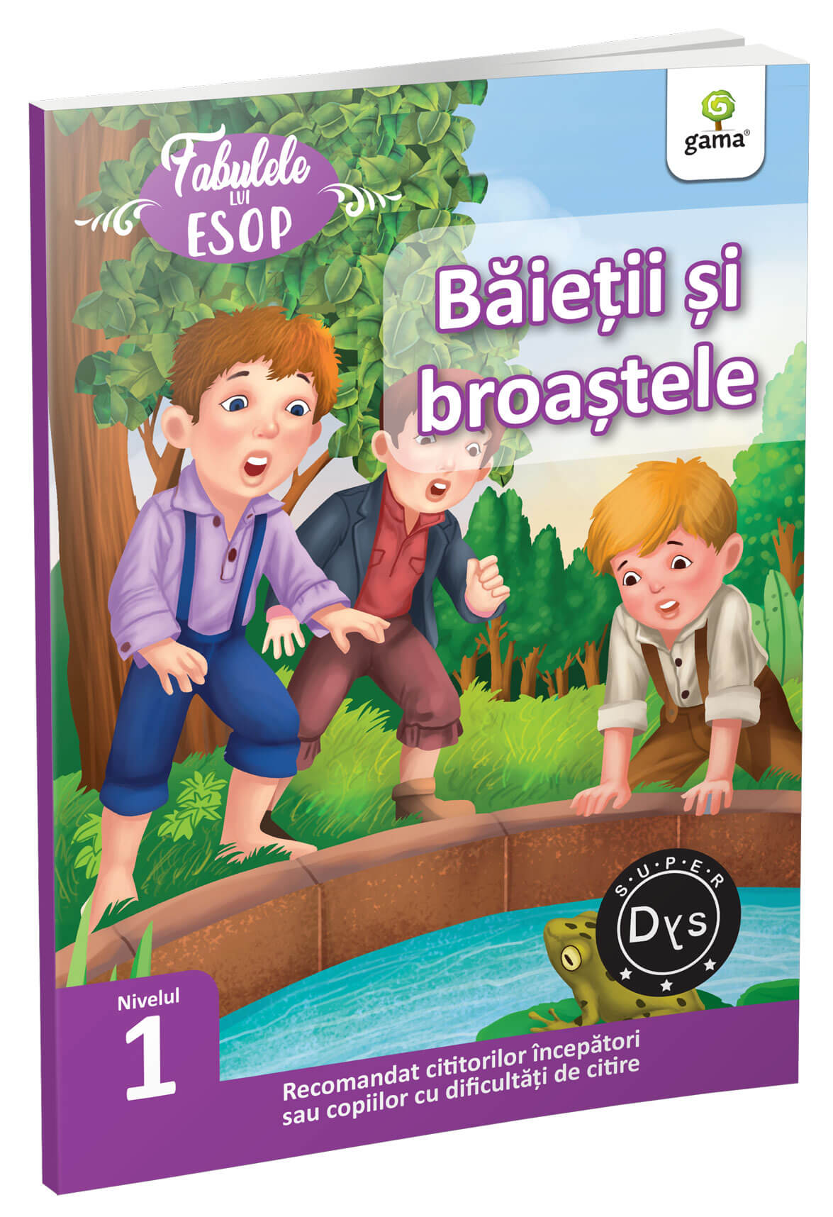 Băieții și broaștele Baietii si broastele/ Fabulele lui Esop.niv I - Image 1