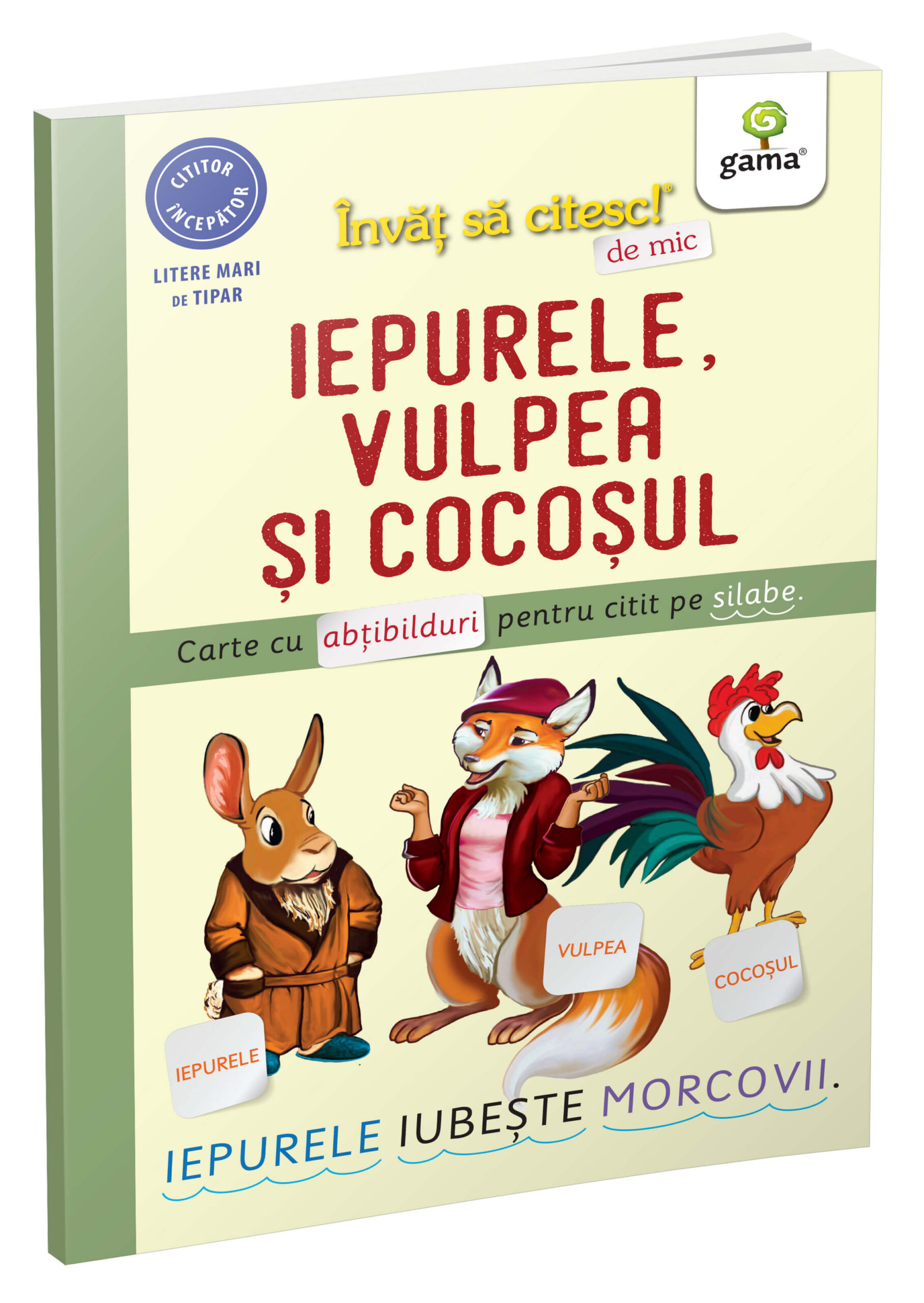 Iepurele, vulpea și cocoșul Iepurele, vulpea si cocosul/ Invat sa citesc de mic - Image 1
