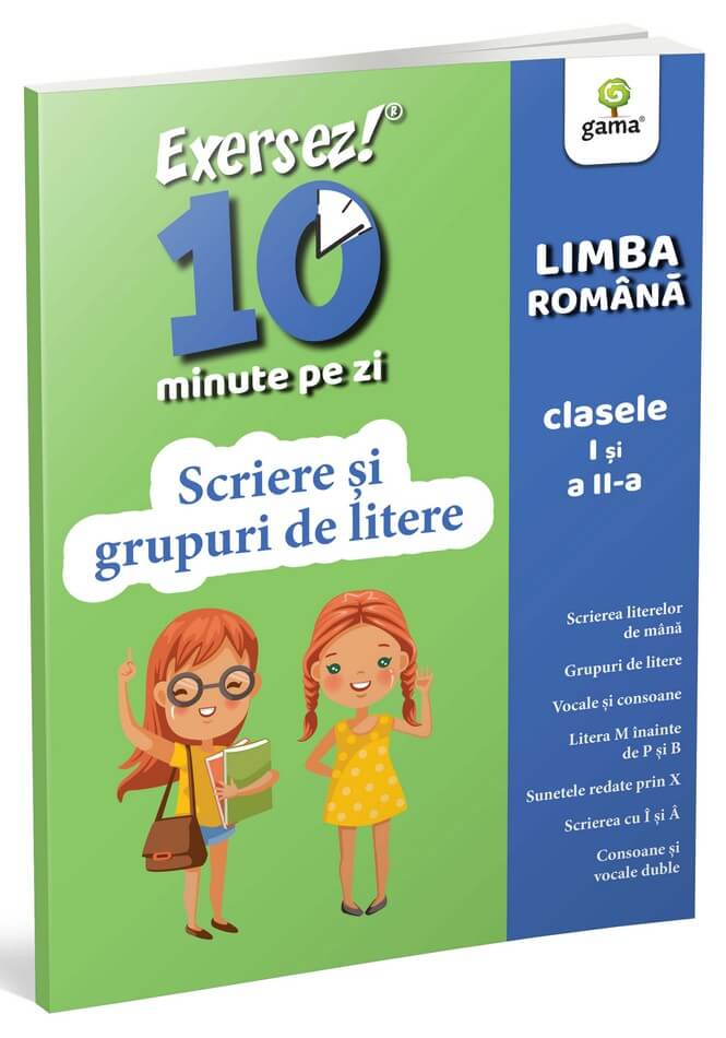 Scriere și grupuri de litere • clasele I-II Scriere si grupuri de litere/Exersez 10 min pe zi - Image 1