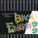 CREIOANE COLORATE 12 CULORI BLACK EDITION FABER