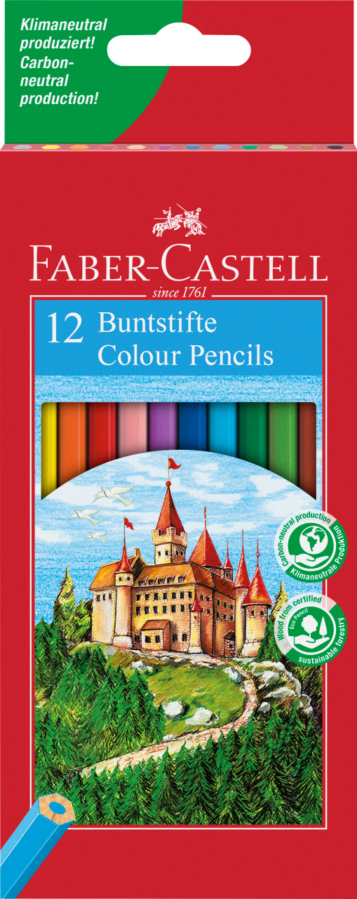 120112_Classic Colour colour pencil, cardboard wallet of 12 CREIOANE COLORATE 12 CULORI FABER-CASTELL - Image 1