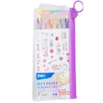 SET 6 BUC PIX CU GEL CU MECANISM 0.5MM DIV CULORI DELI