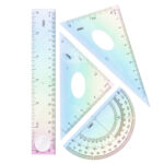 SET GEOMETRIE 4 PIESE MULTICOLOR DELI